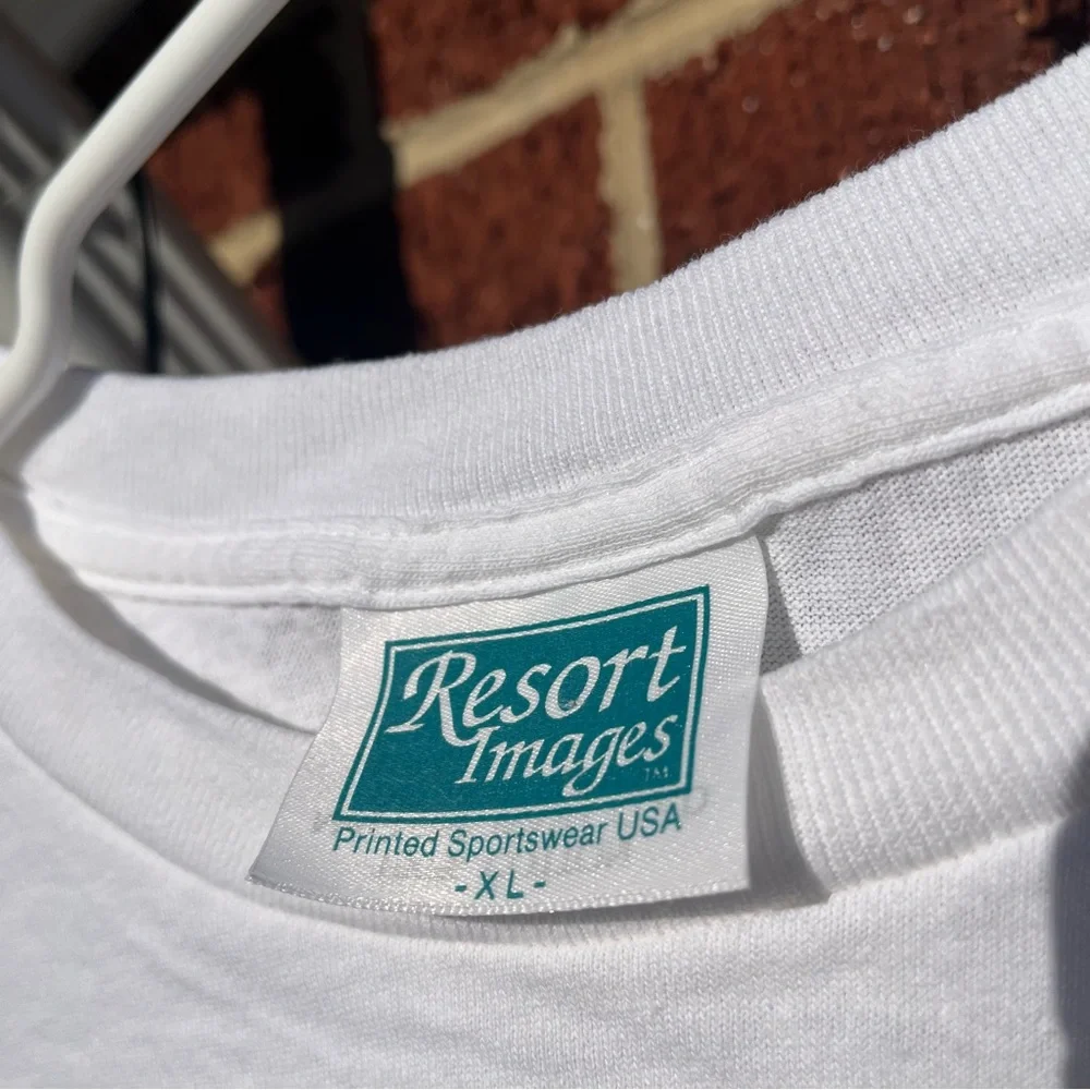 Vintage Desert Springs Resort Images White Graphic Tee - Picture 3 of 4
